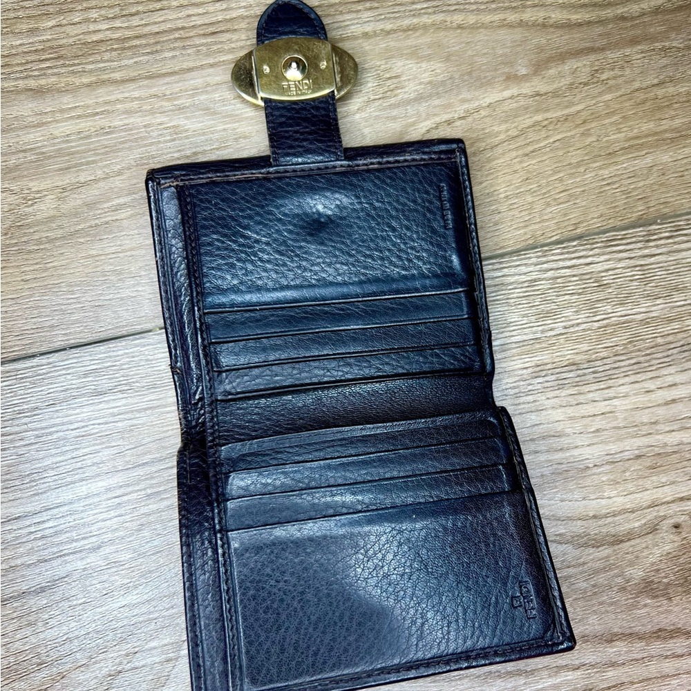 Fendi Zucca Canvas and Leather Small Wallet in Brown - Picture 3 of 9